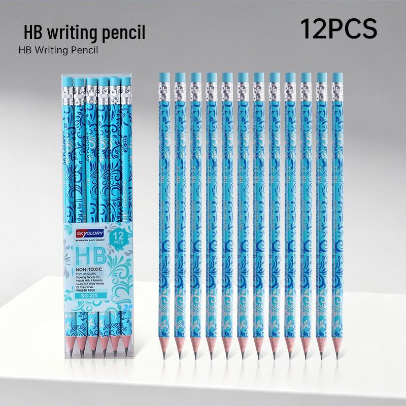 Eco-Friendly Hexagonal Oil-Based Colored Pencils - 48 Color Set for Students