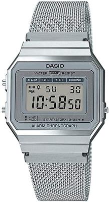CASIO Digital Watch Vintage Series Metal Mesh Band Silver Overseas Model [Casio] A700WM-7A Men's Women's [Item]