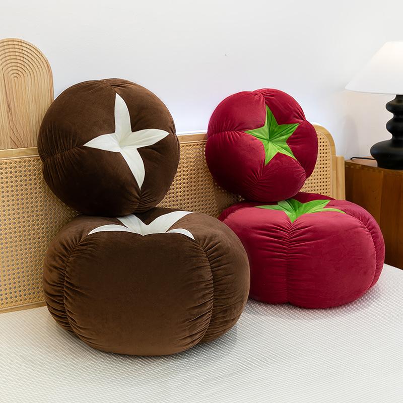 Vegetables Fruits Plush Toys Throw Pillows Tomatoes Seeds Mushroom Dolls Bed Home Pillow Cushion