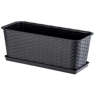 KADAX Vaso Fioriera da Balcone Sottovaso