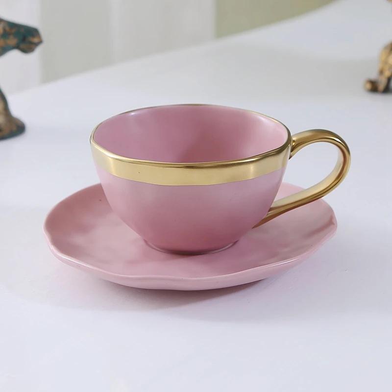 Ceramic Mug Afternoon Tea Cups Phnom Penh Ceramic Coffee Cup and Saucer Set Milk Mug Breakfast Cups Water Glasses Milk Teacup