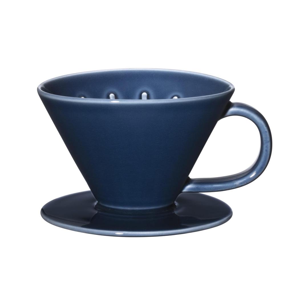 Hasami Ware Common Coffee Dripper, Navy, Diameter Approx. 13.5cm, Made In Japan, Product Code 26026