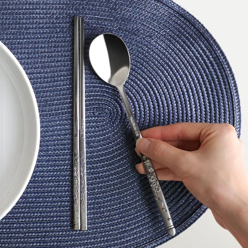 Korean-made Korean cutlery set for 5 (choose one design) Songhak