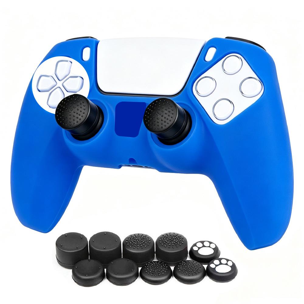 Housse en Silicone Antidérapante pour Manette PS5 avec Points d'Accroche – Accessoire de Jeu Protecteur.