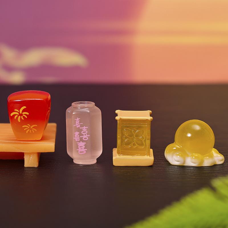 Mid-Autumn Festival Micro-landscape Simulation Creative Mooncakes, Chang 'e Rabbit Home Car Resin Craft Decorative Ornaments
