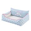Open-Top Pet Bed Small To Medium Dogs Cats Breathable Latex Foam Sofa Nest All-Season Indoor Use