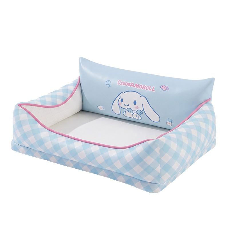 Open-Top Pet Bed Small To Medium Dogs Cats Breathable Latex Foam Sofa Nest All-Season Indoor Use