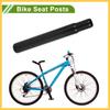 BULLSPANN Universal 25.4x200mm Black Bike Seatpost Durable Bike Saddle Post