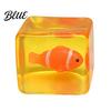Luminous Ocean Animal Stress Cube Glow-in-the-Dark Toy Relief Squeeze Anxiety Toy Sensory Clear with Sea Inside