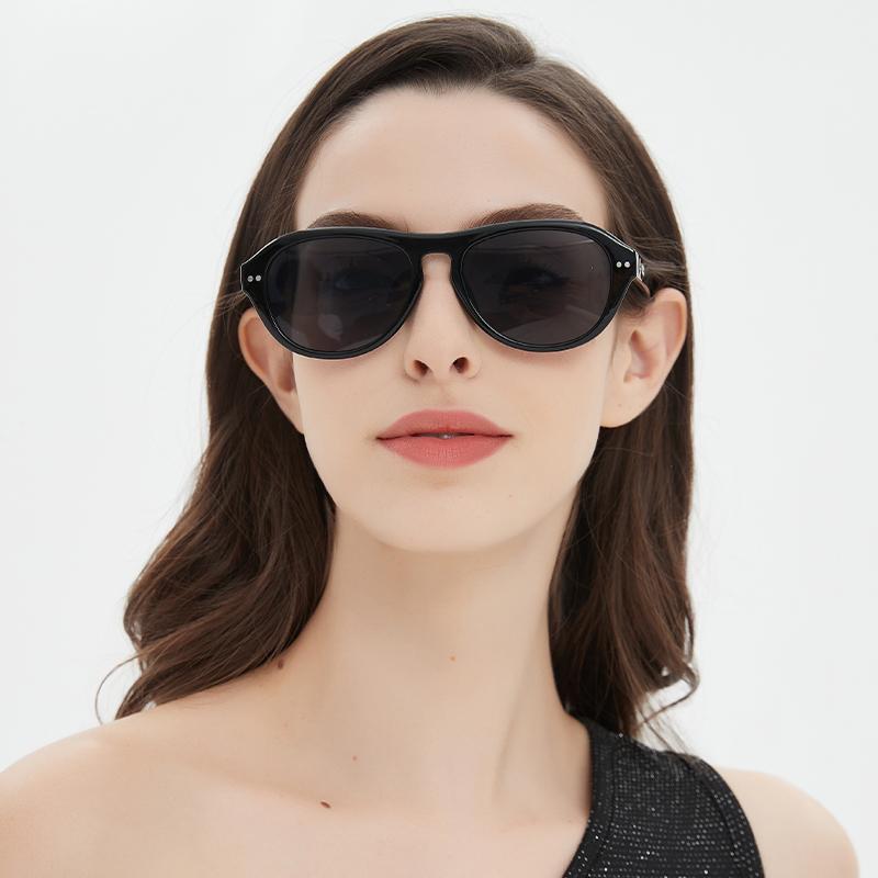 New Retro Sunglasses For Women High-end Large Frame Sunglasses Pilot Toad Mirror Trendy MN5534