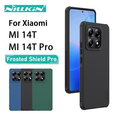 For Xiaomi MI 14T Pro 5G Phone Case Nillkin Super Frosted Shield Pro Hard PC+TPU Shell Shockproof Back Cover