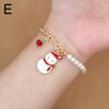 Christmas Bracelet Xmas Tree Santa Claus Snowman Snowflake Fashion Jewelry Oranments