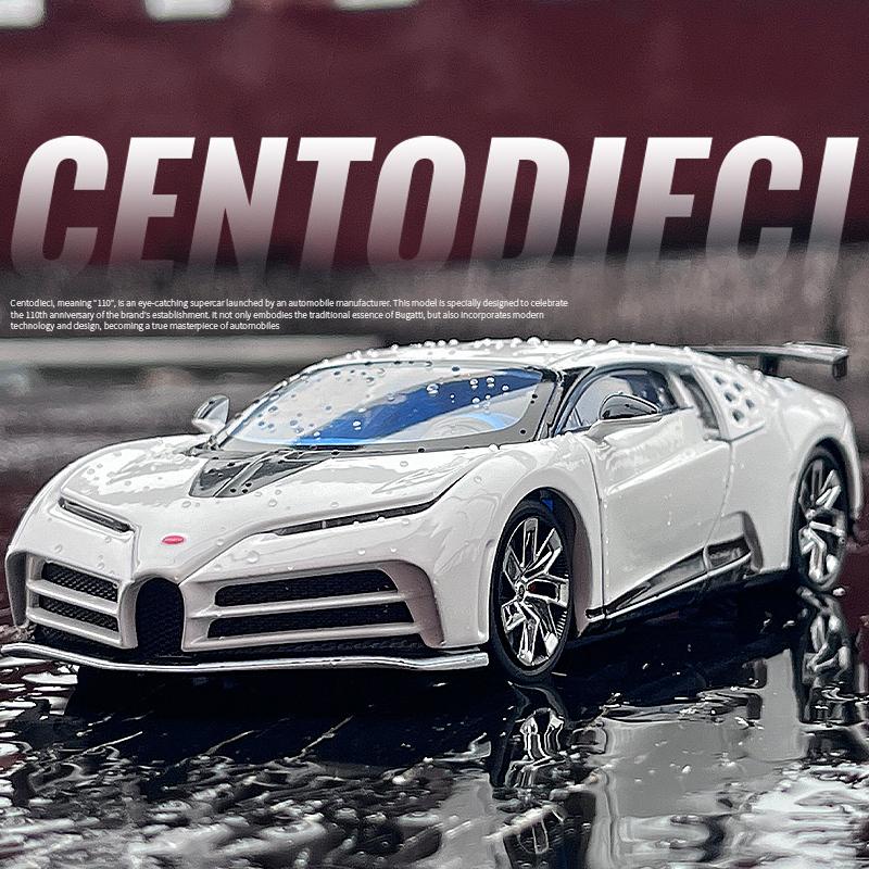 1/32 Bugatti EB110 Centodieci Diecasts & Toy Vehicles Metal Car Model Shock Absorber Sound Light Collection Car Toys Gift