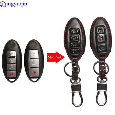 Jingyuqin Fernbedienung 3/4 Leder Schlüsselhülle Abdeckung Für nissan Qashqai J11 x-trail T31 T32 Schützen Vampira Pathfinder Murano Teana Juke