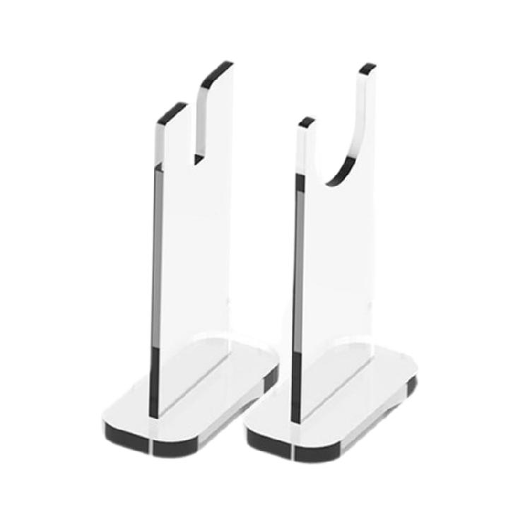 Elegant Layer Cutlery Rack in Acrylic, Clear Cutlery Organize Stand for Culinary Tool Exhibition