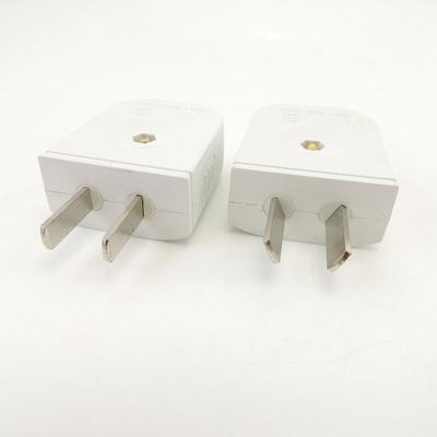 5ks US AU zástrčka 2 Flat Pin DIY Náhradní Adaptér pro připojení do zdi Napájecí zástrčka AC 100V 220v 250V 10A Bílá Barva