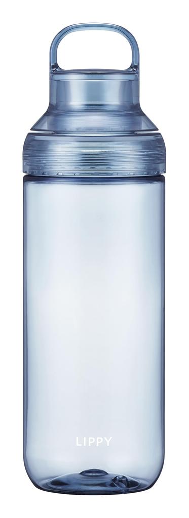 OSK LIPPY Water Clear Made in Easy to with Handle and Room Temperature BC-1000 Bottle, 1000ml, Blue, Japan, Clean, Gasket, Lightweight,