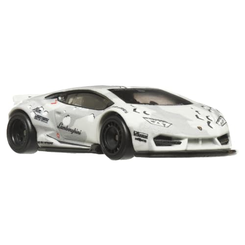 Hot Wheels Car Culture Slide Street Liberty Works Lamborghini Huracan Vehicle Toy Miniature Car for Ages 3 and Up, White, HKC84