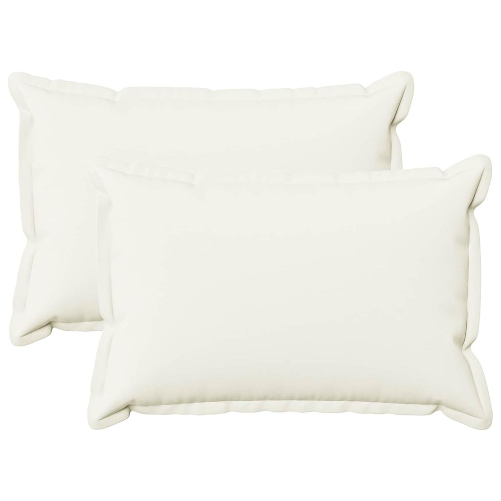 Pillowcase 2 pcs HOUTEN White 50 x 70 cm Faux Linen