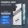 For Samsung Galaxy A55 5G Case Folding Kickstand PC+TPU Anti Drop Phone Cover