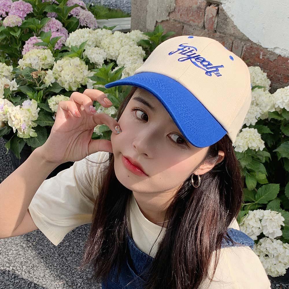 Adjustable Unisex Peaked Cap Sunscreen Summer Sunshade Hats Letter Embroidery Baseball Cap  Summer