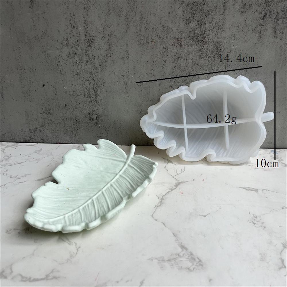 Ginkgo Leaf Storage Tray Mold Leaf-shaped Gypsum Mold Leaf Mirror Storage Box Mold DIY For Gift Giving Home Decor Jewelry Making