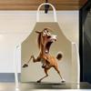 1pc, Creative Pony Pattern, All Seasons Apron, Kitchen and Home Use for Men and Women, Practical