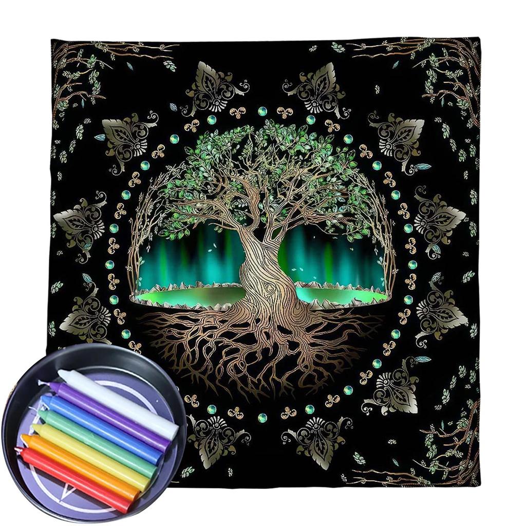 Tarot Obrus Drzewo Życia Astrologia Ołtarze Tkanina Wróżby Karty Obrus Gobeliny Dekoracje Czarostwo Dostawy