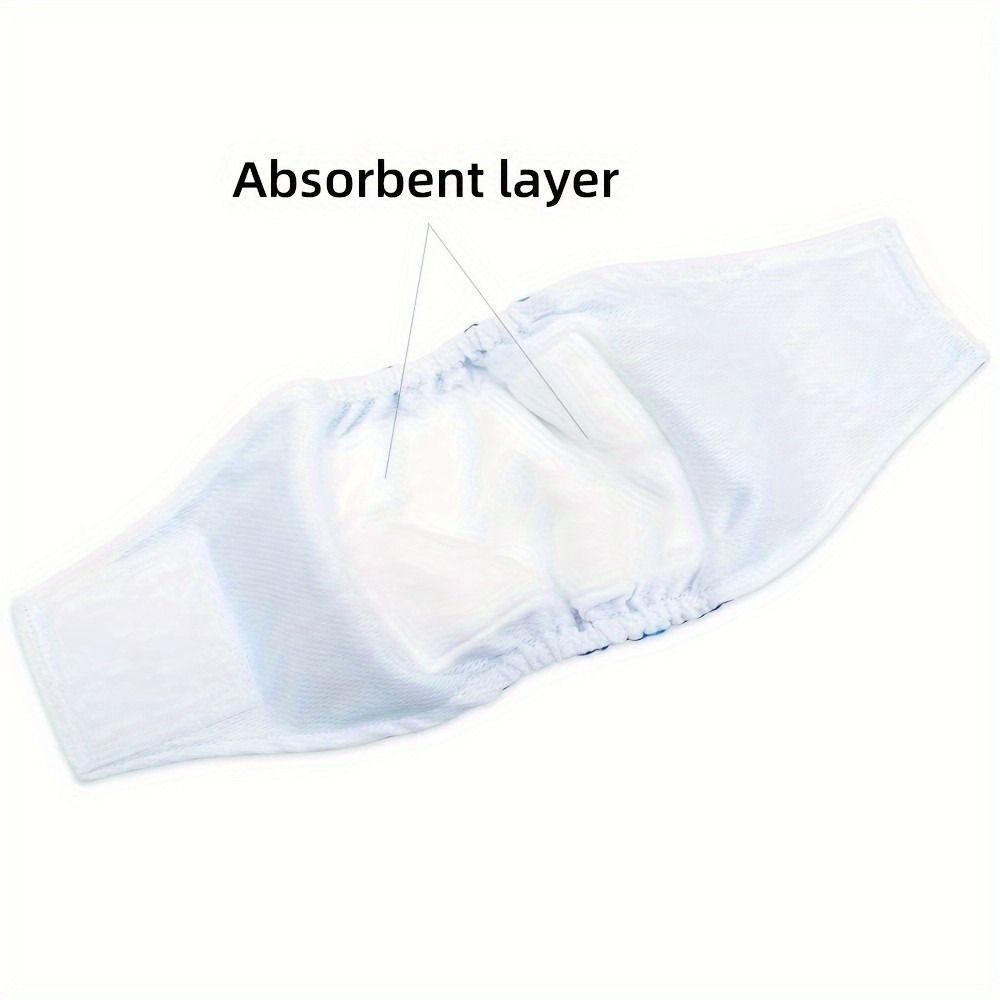 Washable Dog Diapers with Hook Loop Tape Pet Belly Bands for Incontinence Training Dog