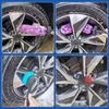 4 Pack Wheel Tire Cleaning Brush Kit Cars Motorcycles RVs Trucks Rim Hub Ultra Soft Microfiber No Spatter 360 Bendable Synthetic Woolies Wash