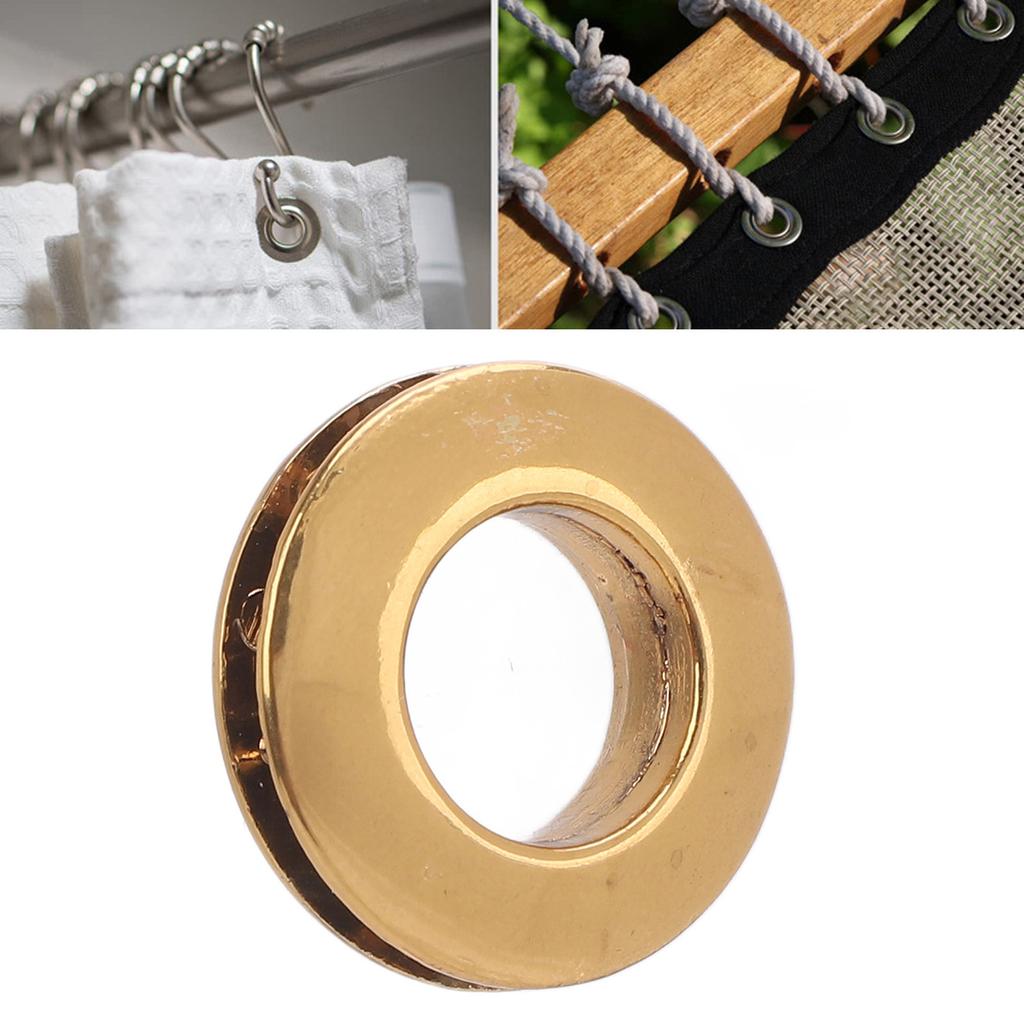 10 Pcs Round Eyelets 1300CMm Inner Diameter Alloy Eyelets Kit for Clothing Pants Luggage Hat Belt Shoes