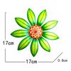 Metal Flower Wall Decoration Wall Art Hanging Decoration Home Garden Garden Outdoor Decoration (4 Colors Optional)