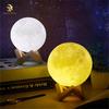 Hot Selling Modern Moon & Planet LED Desk Lamp USB Rechargeable ABS Nightstand with Shape Switch Home DIY Graffiti Style