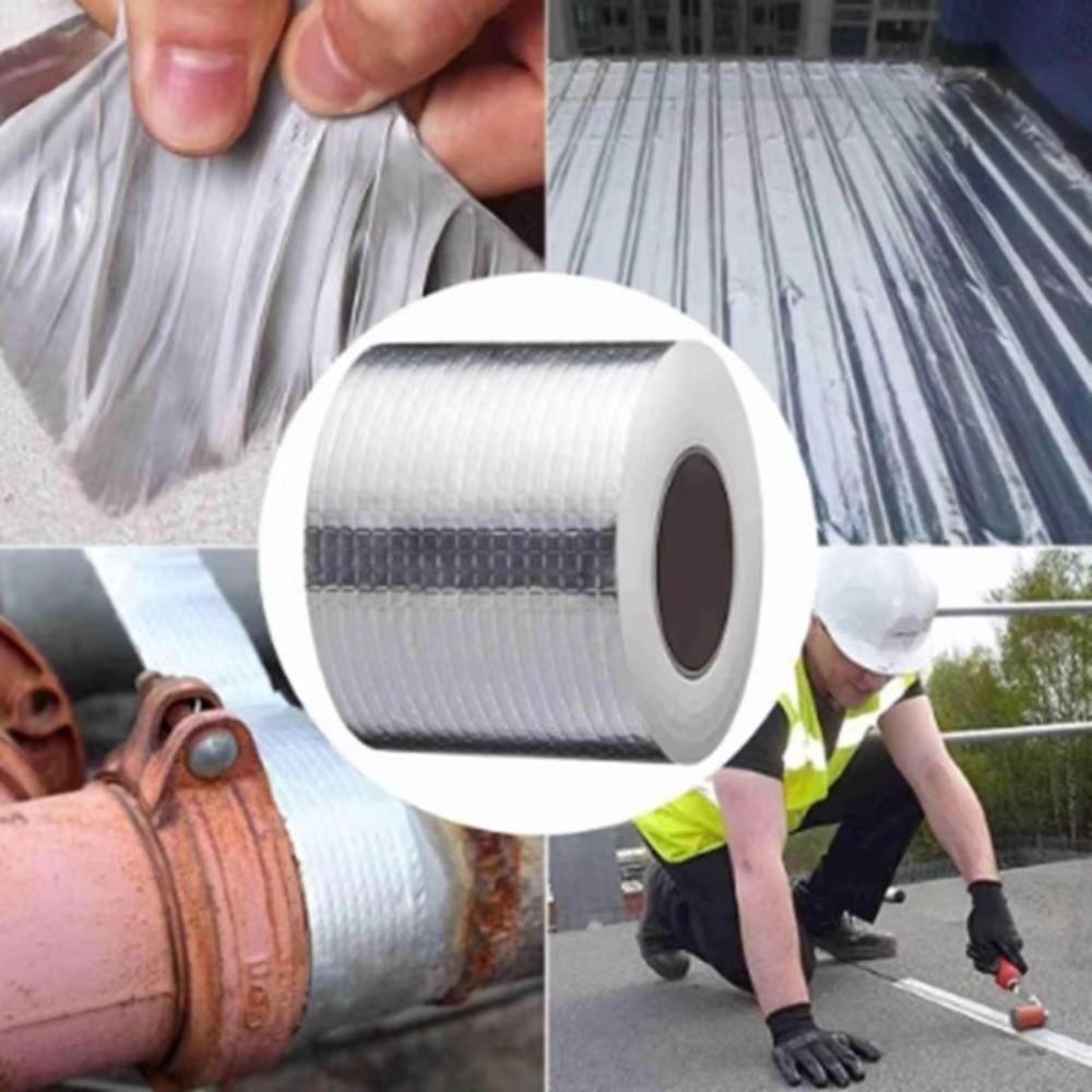 Stop Leaks Aluminum Foil Tape Sealing Self-adhesive Sealing Tape Anti Leakage Tape  Roof Repair