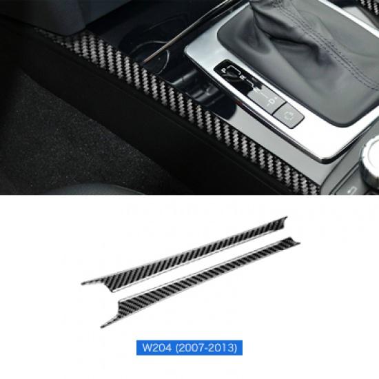Airspeed for Mercedes Benz W204 Accessories for W204 Mercedes Benz Sticker Carbon Fiber Interior Trim Car Gear Shift Panel