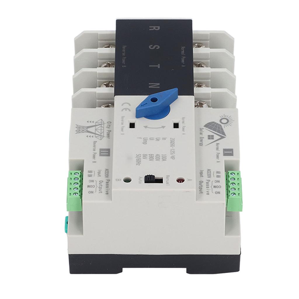 Dual Power Automatic Transfer Switch 4P ATS 100A Automatic Transfer Switch for Shopping Mall