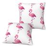 Flamingo 2 szt. Kwadratowa poszewka na poduszkę Poszewka na poduszkę Dekoracja poduszki Wygodna poduszka do przytulania do domu Sypialni
