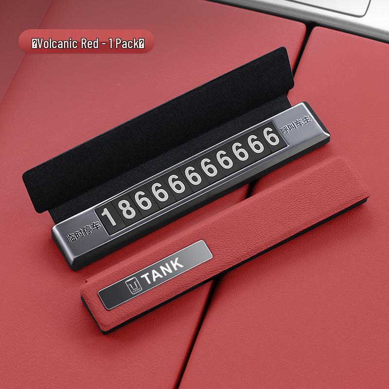 Temporary Tank Car Interior Parking Phone Number Plate Accessory