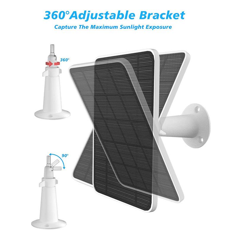 3.3W Solar Panel for Arlo Pro 4/Ultra 2/Pro 3/Ultra/Pro5S Surveillance Security Camera Solar Charging Panel