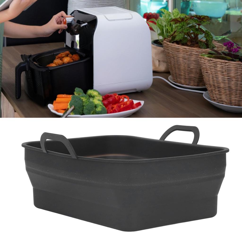 Silicone Cooker Pot Rectangular Fryer Liner Tray Replacement for Kitchen Cooking Accessories