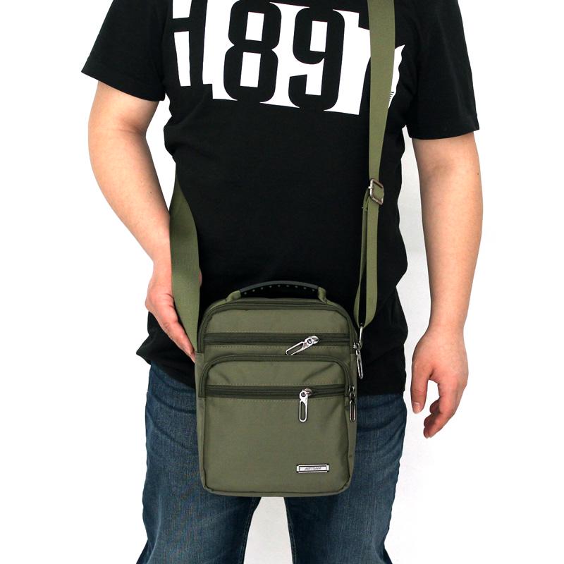 Men's Waterproof Oxford Canvas Crossbody Small Backpack - Korean Style