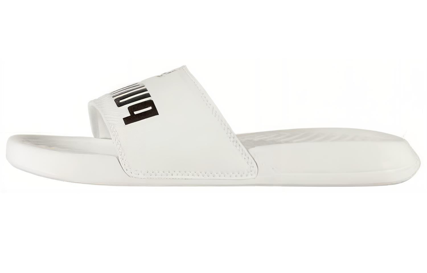 PUMA Popcat White Slide White Black Women s 361222-13 35.5