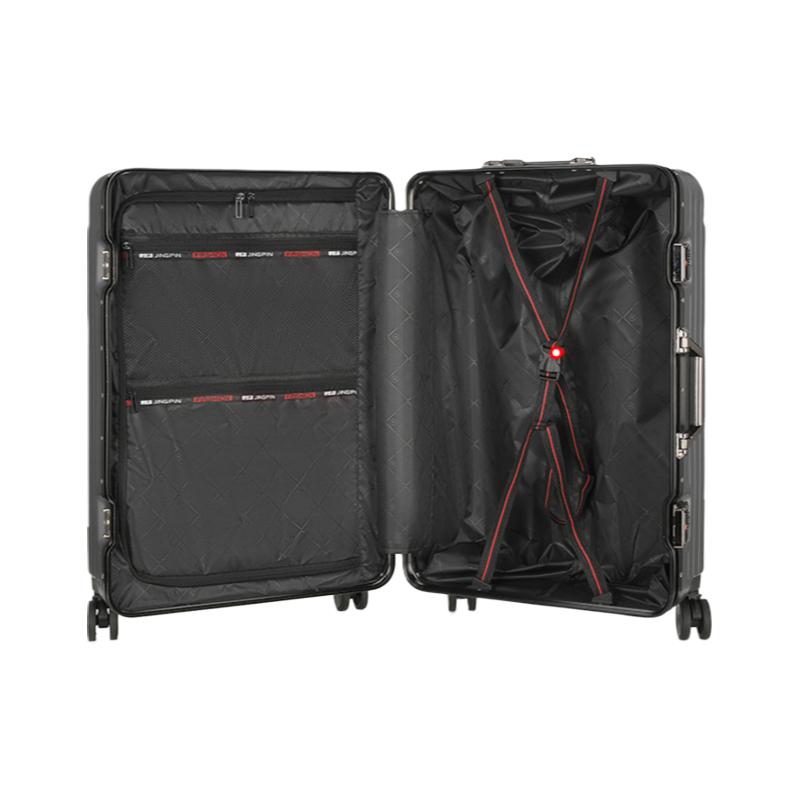 Quiet Spinner Wheels Aluminum Frame Luggage for Women Men - Durable Large Capacity Suitcase with Combination Lock