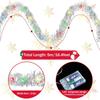 5M Christmas Tinsel Garland Decorations Indoor/Outdoor New Year's Xmas Tree Hanging Ornament Durable Festive Decor