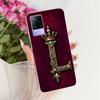 For Vivo V21e V2061 Y73 2021 Case Initial Letter Silicone Protective Soft Back Cover Case For VivoV21e 5G Case V2055 Phone Funda