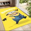 Banana Minion Adventure Carpet Rug Soft Washable Antislip Home Living Room Sofa Mats Personalized Christmas Rug