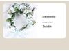 Corona de Flores Estilo Mori Diadema Nupcial - Perfecta para Viajes, Fotos, Actuaciones y Accesorios para el Cabello