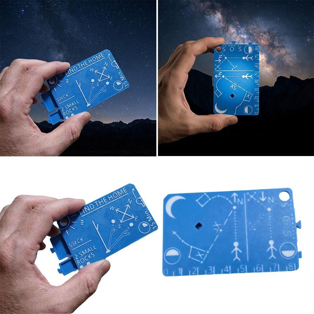 Portable Pocket Survival Guide Card Mini Waterproof Survival Card Travel Prep
