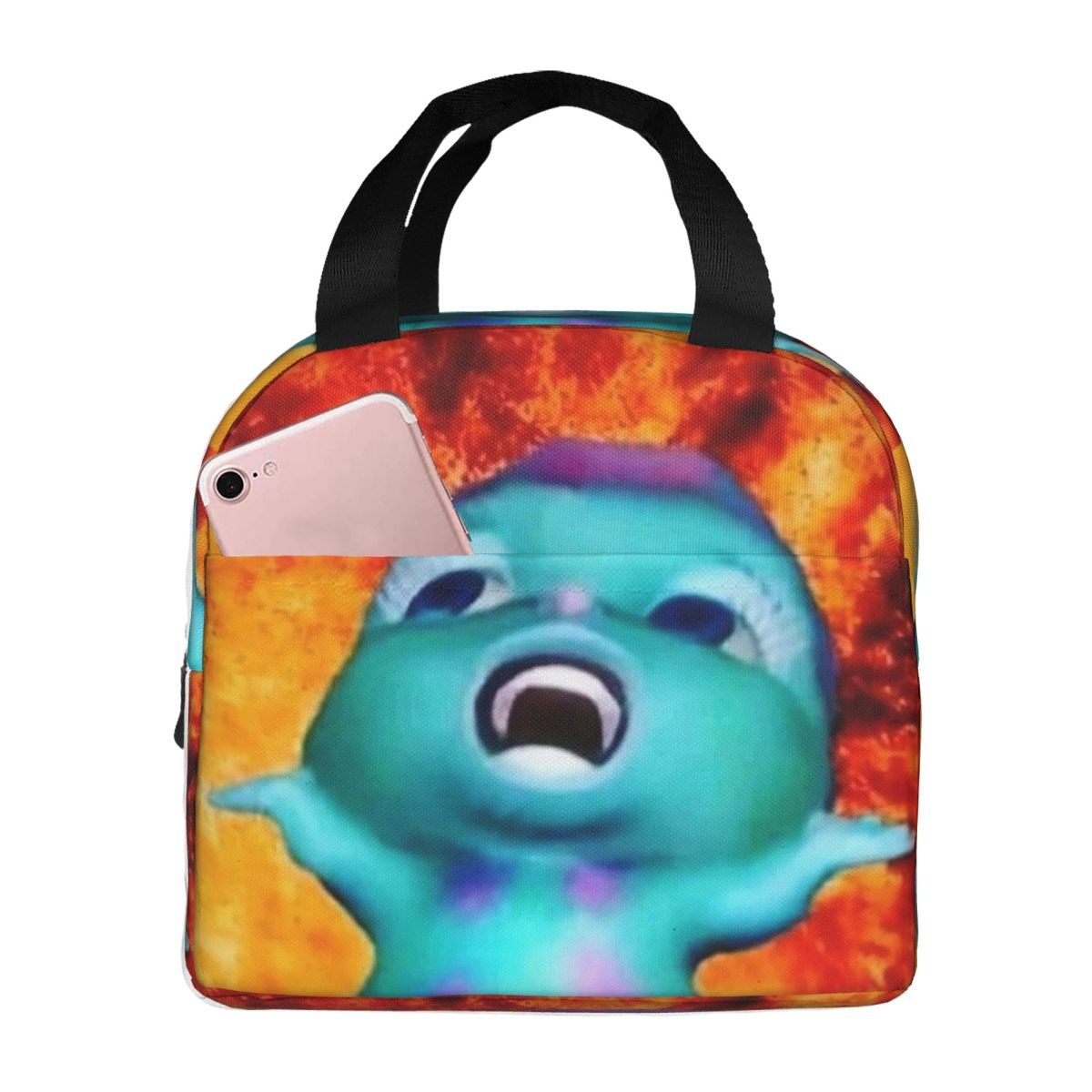 Bibble Meme Insulated Lunch Bag for Women Children Portable Food Boxes Thermal Lunch Box Tote One Size