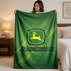 John Deere Print Flanelldecke Gemütliche Leichte Plüschdecke für Bett Sofa Haushalt